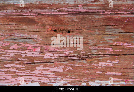 background with rustic and old wood texture in blue and pink tones Stock Photo