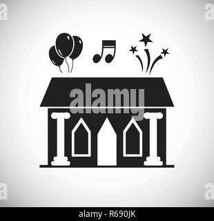 WEdding ceremony venue icon on white background for graphic and web design, Modern simple vector sign. Internet concept. Trendy symbol for website design web button or mobile app. Stock Vector