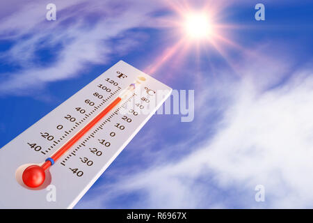 Hot Summer Day Celsius Scale Thermometer Sand Ambient Temperature Degrees  Stock Photo by ©TomasRagina 564935522