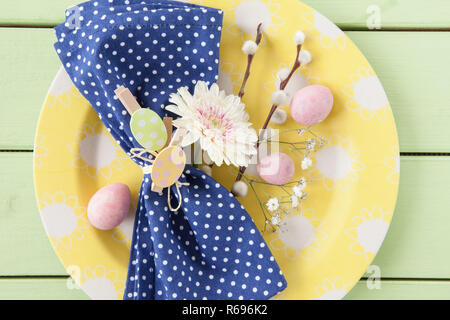 Table Setting For Easter Stock Photo
