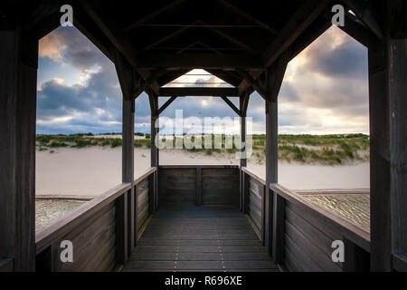 Viewpoint on artificial dunes along the Dutch coast near the coastal ...