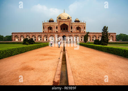 Humayun's tomb in New Delhi - Indian UNESCO World Heritage Site Stock Photo