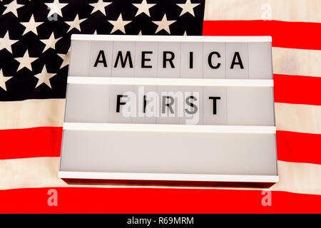 america first Stock Photo