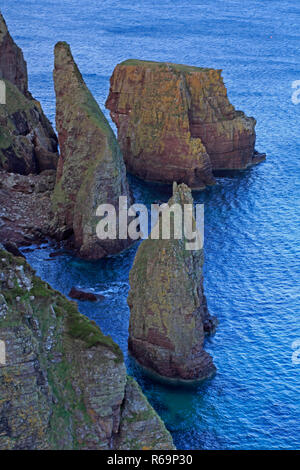 Sea Stacks Camas Mor beach Torridon Scotland Stock Photo