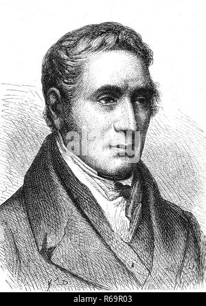 George Stephenson, 1781 - 1848, an English engineer and principal ...