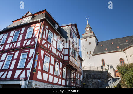haiger historic city in hesse germany Stock Photo - Alamy