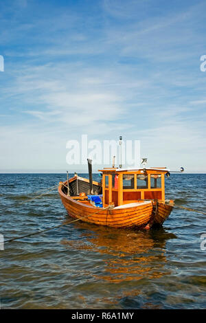 One Man Fishing Boat Returning Port Baltic Sea Stock Photo by ©Wirestock  488132964