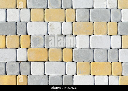 colored concrete paving slab with a beautiful high-quality texture close up. Stock Photo