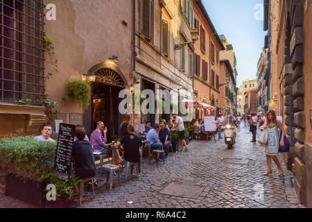 Trastevere street scene, Rome, Italy Stock Photo