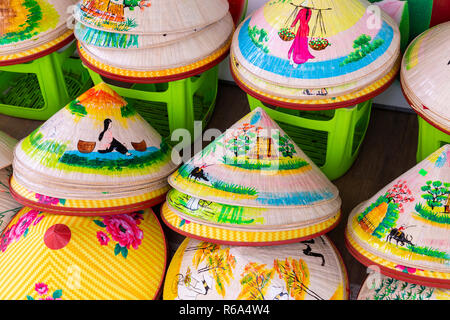 Vietnam's traditional souvenirs are sold in shop at Hanoi's Old Quarter ( Pho Co Hanoi), Vietnam Stock Photo