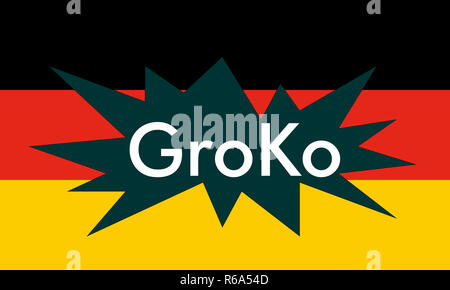 Groko (Grand Coalition) Stock Photo