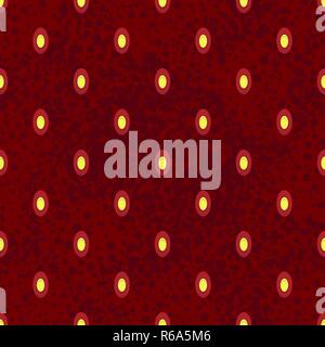 Red Fresh Seamless Strawberry Jam Pattern. Flowing Syrup. Stock Vector