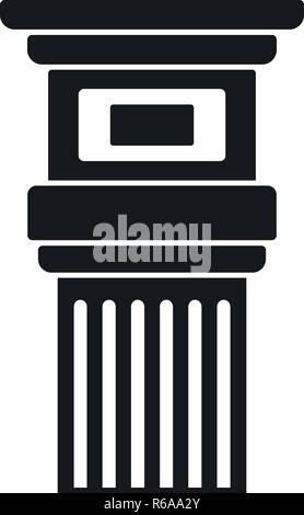 Roman column contour. Illustration on white background for design ...