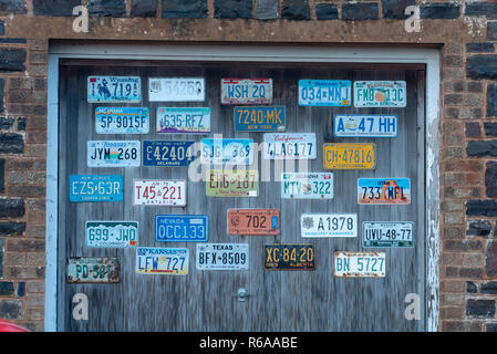 International vehicle registration plate collection Stock Photo