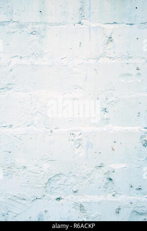 White bricks with plaster background. White texture Stock Photo