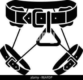 Hiking belt equipment icon, simple style Stock Vector
