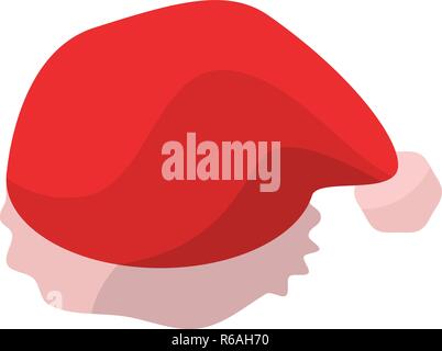 Santa hat icon, isometric style Stock Vector