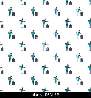 Blacksmith pattern seamless vector repeat for any web design Stock Vector