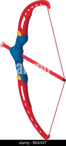 Modern sport bow weapon icon, isometric style Stock Vector