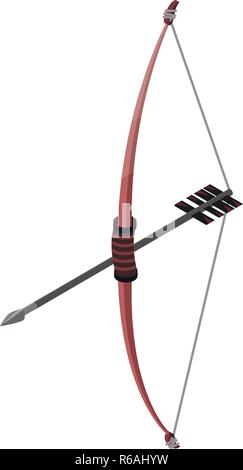 Hunter bow weapon icon, isometric style Stock Vector