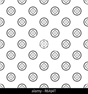 Pistol gun aim pattern seamless vector repeat geometric for any web design Stock Vector