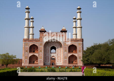 akbar tomb near agra in india Stock Photo