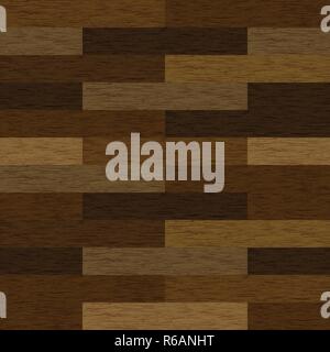 Realistic seamless illustration of textures of wooden parquet or boards - vector Stock Vector