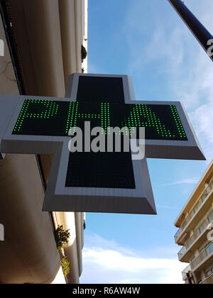 French Pharmacy Sign Stock Photo