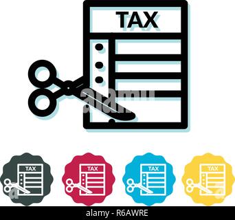 Tax Reduction Planning - Icon as EPS 10 File Stock Vector