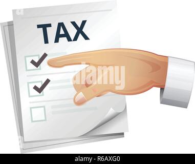 Tax Return Form - Icon as EPS 10 File Stock Vector