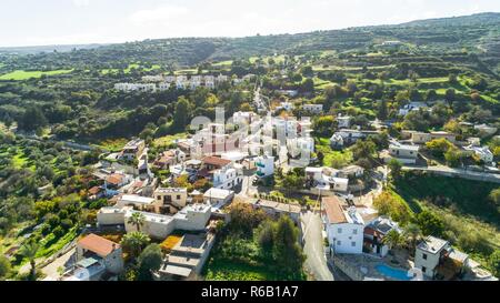 Aerial Goudi, Paphos, Cyprus Stock Photo