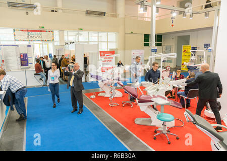 Kiev, Ukraine. October 5 2018. Dental exhibition, dental equipment Stock Photo