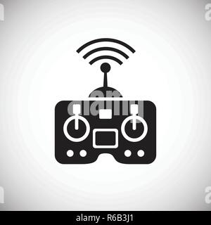 Drone controller icon on white background for graphic and web design, Modern simple vector sign. Internet concept. Trendy symbol for website design web button or mobile app. Stock Vector