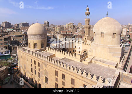 CAIRO, EGYPT - MARCH 02: Madrasa Of Sarghatmish in Cairo on MARCH 02, 2010. Overview of Historic Islamic School Madrasah of the Amir Sarghatmish in Ca Stock Photo