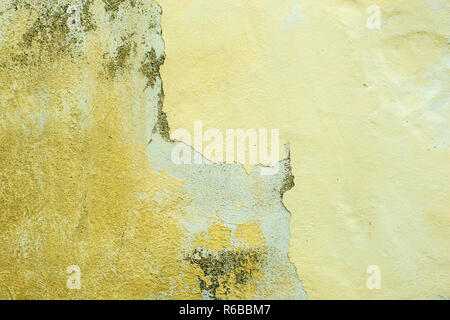 Wall Of Concrete With Spoiled Coating Stock Photo