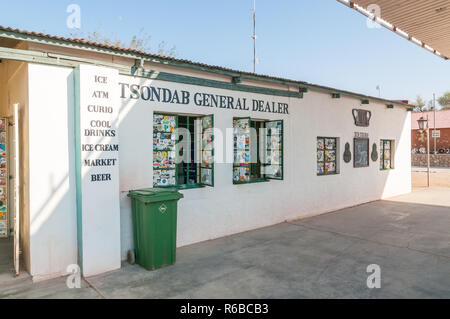 tsondab general dealer shop ,gas station in Solitaire, Namibia Stock Photo