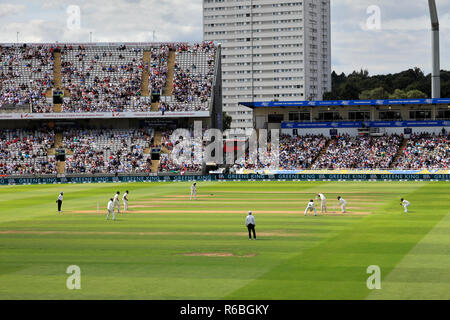 Test match, India verses England cricket teams at Edgbaston, Birmingham, West Midlands, England, UK Stock Photo