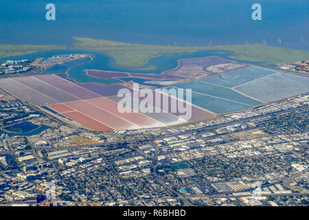 san francisco bay aerial view Stock Photo