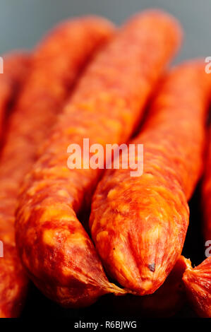 Smoked Sausage Of The Black Forest Stock Photo