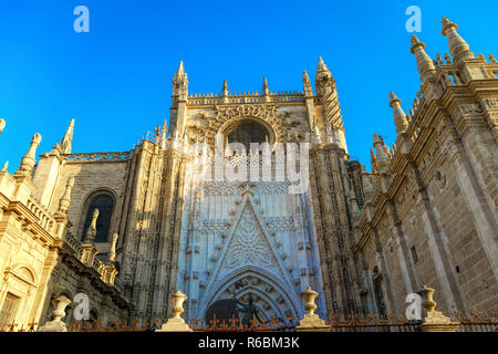 Seville Cathedral, Spain - The Cathedral of Saint Mary of the See is a UNESCO World Heritage Site Stock Photo