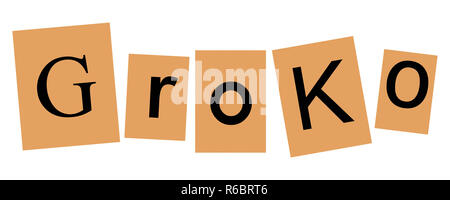 Groko (Grand Coalition) Stock Photo