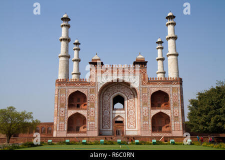 akbar tomb near agra in india Stock Photo