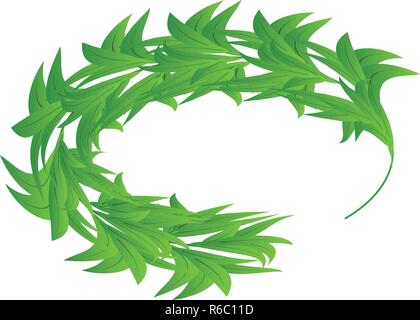 Laurel leaves icon, isometric style Stock Vector