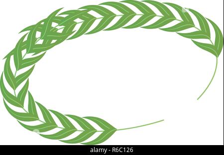 Laurel wreath icon, isometric style Stock Vector