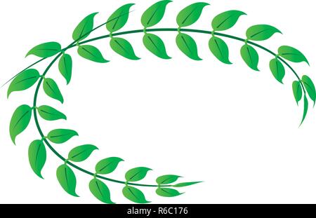 Royal laurel icon, isometric style Stock Vector