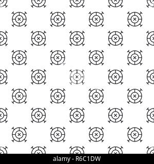 Fighter target pattern seamless vector repeat geometric for any web design Stock Vector