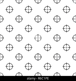 Sniper scope pattern seamless vector repeat geometric for any web design Stock Vector