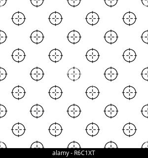 Optical sight pattern seamless vector repeat geometric for any web design Stock Vector
