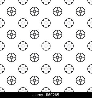 Sniper sight pattern seamless vector repeat geometric for any web design Stock Vector