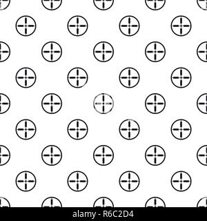 Sniper target pattern seamless vector repeat geometric for any web design Stock Vector